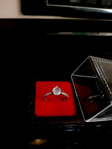 Diamond Ring Pure Silver 925