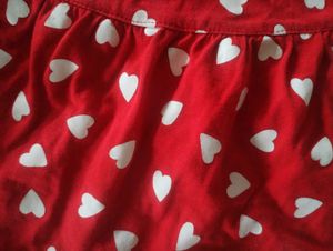 Baby Girl Heart Printed Skirt