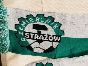 Green &amp; White Soccer Scarf