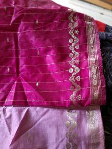 Dual Shade Pure Banarasi Silk Saree