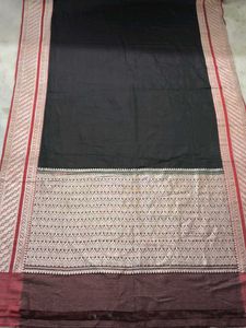 Pure Banarasi Silk Saree Black Colour