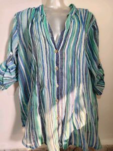 🎄Buy 1, Get 1 Free🎁Size L/XL Striped Top