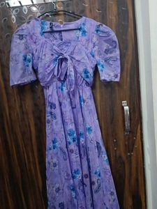 Floral Purple Maxi Dress