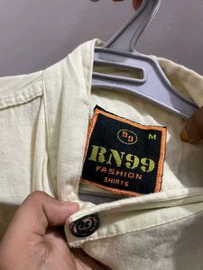 Casual Cream Shirt light yellow