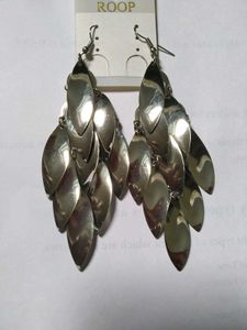 Silver Leaf Dangle Earrings
