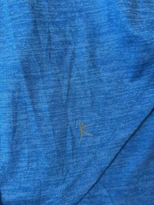 Blue Layered Hem T-Shirt