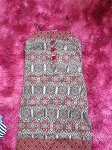 Patterned Sleeveless Dress