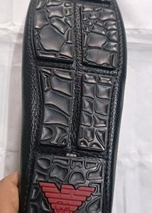 Emporio Armani Leather Loafers Casual Shoes