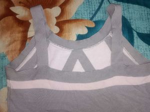 Gray Knit Tank Top cash only