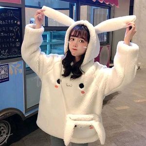 korean Cute Bunny oversized Hoodie | rabbit h