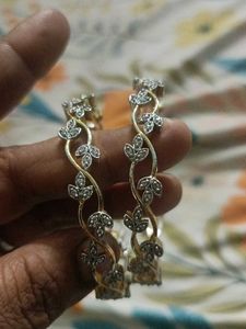 Floral Diamond Bangle Set