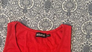 Red Button Tank Top (item 40)