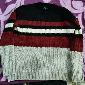 Striped Knit Sweater