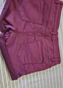 Maroon Casual Shorts