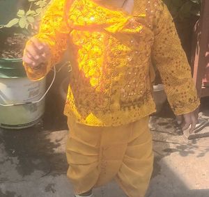 baby boy yellow dress