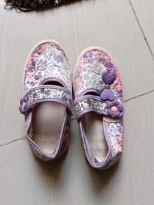 Girls Floral Slippers