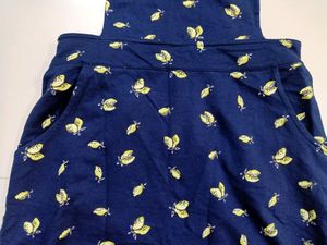 Rio Printed Dungaree With Slip Pockets