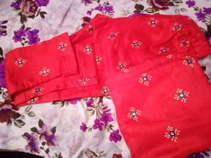 Most Demanding Red Kurta Set In Very Good Conditio