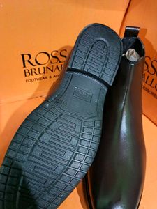 Rosso Brunello Black Leather Boots