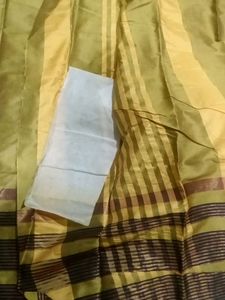 Olive Green Colour Saree