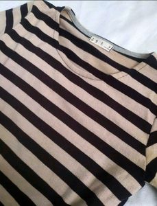 Striped Bodycon Dress Full Sleeves