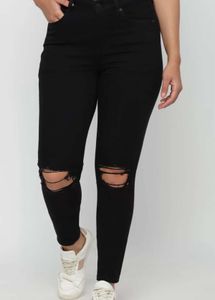 Ripped Knee Black Jeans