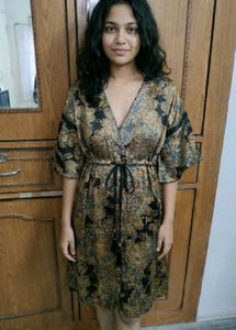 Elegant Floral Print Dress