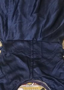 Elegant Navy &amp; Gold Party Dress