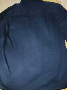 Navy Blue Quarter Zip Shirt