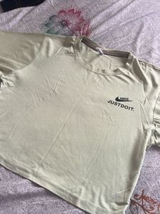 GREEN CROP OVERSIZED TSHIRT