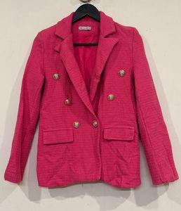 Pink Double Breasted Blazer 💘