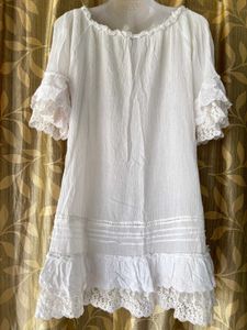 White Flare Dress