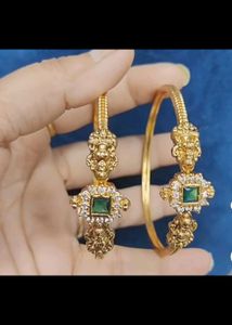 Micro Gold Polish,  Emerald  Bangles  No COD