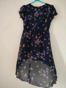 Vibrant Print Hi-Lo Dress