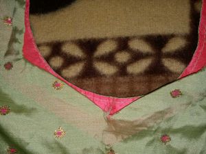 Green Embroidered Blouse