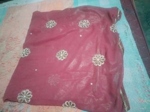 Elegant Embroidered Saree