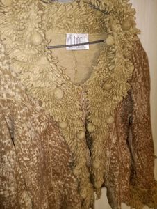 Unique Fuzzy Trim Jacket