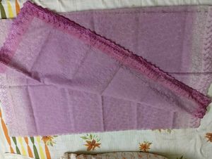Light Purple Braso Saree With Beautiful Lase