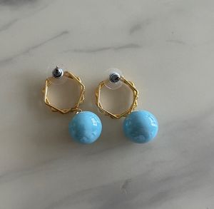 Blue Beads Earrings!
