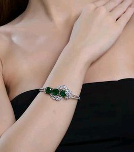Women Brass Material Silver Plated Handcraft AD