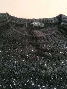 partywear woolen long top/one-piece