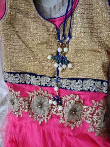 Pink &amp; Gold Ethnic Dress
