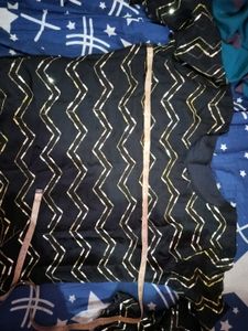 Round Neck Sequinned Georgette Kurta with Sharara