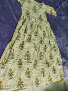 Floral Print Anarkali Kurta