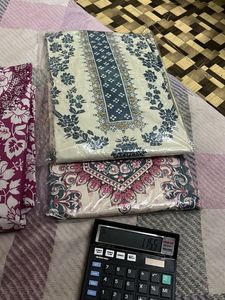 4 Combo Unstitched Salwar Kameez Fabric