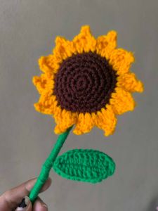 Crochet Sunflower Decor