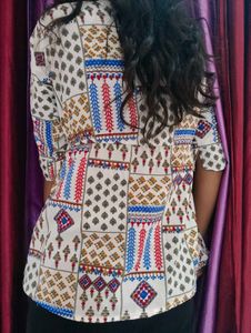 Elegant Blue &amp; Peach Salwar Suit