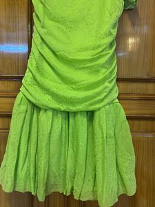 Green Sparkly Mini Dress