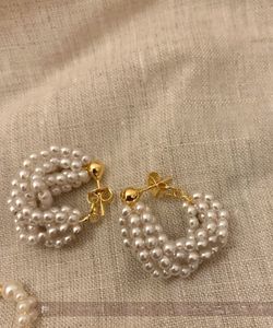 Pearl Hoop Earrings