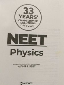 Arihant 33yrs Chapterwise Solutions Neet Physics